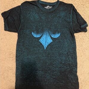 Helix Black and Teal Graphic Tee